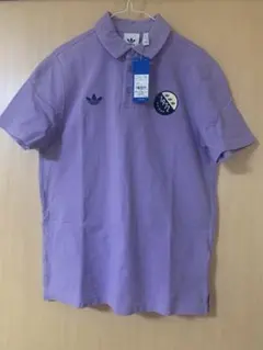 アディダスオリジナルス　半袖ポロシャツ　パープル　XL 1972年ロゴ刺繍
