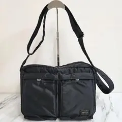 ✨美品✨PORTER ポーター タンカー ショルダーバッグ 2層式 L ブラック