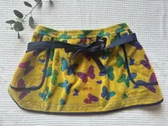 新品✨nana ナナ　レインボーカラー蝶模様 エプロン　タオル地　カフェエプロン