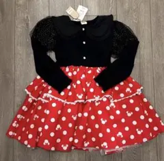 新品 リトシー ディズニー ミニーちゃん なりきり ワンピース 長袖 110