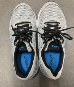 asics グレー/ブルー スニーカー