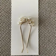 パールビーズ装飾ヘアピン