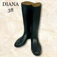 DIANA ダイアナ ロングブーツ レインブーツ ブラック 38のサムネイル