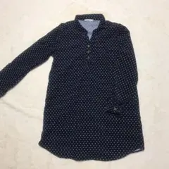 MEICONNE ドット柄シャツ チュニック