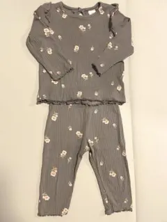 H&Mベビー 花柄セットアップ 60 70サイズ