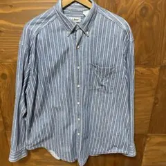 80年代　エルエルビーン　USA製　ストライプ　シャツ