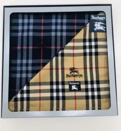 Burberrysバーバリー　ノバ チェック柄 ハンカチ 2枚セット