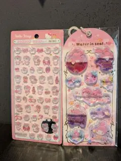 バ*ー様 ボンボンドロップシール　ウォーターインシール　ハローキティ　マイメロデ