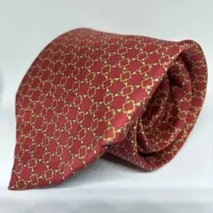 【美品】Brooks Brothers 幾何学模様 シルクネクタイ