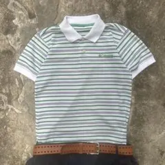 Y2K 00s Columbia 短丈boarder polo shirt Sのサムネイル