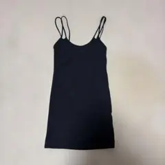 【ZARA】ブラック キャミソールミニワンピース Sサイズ