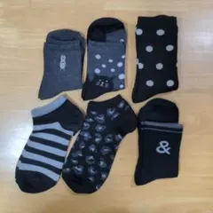 中古レディースソックス6足セット