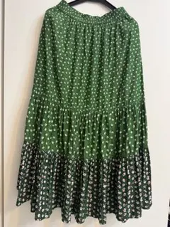 美品♡ポール&ジョー　Sサイズ　ユニクロコラボ 小花柄ロングティアードスカート