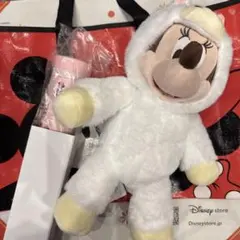 ディズニーストア ハッピーバッグ2026 ミニーぬいぐるみ 水筒 バッグ 3点