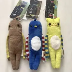 モケケ ぬいぐるみ ストラップ 3点セット