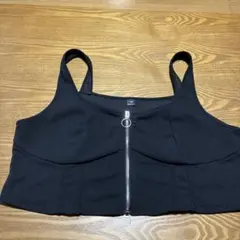 クロップド丈トップス　前開き