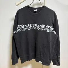 ユニクロ UT キースヘリング スウェット L 黒