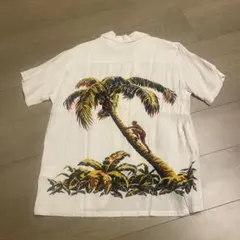 アロハシャツ　IOLANI hawaiian ヤシの木登りのサムネイル