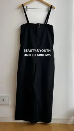 BEAUTY&YOUTH ブラック サロペット オーバーオールのサムネイル