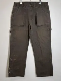 Dickies ダブルニー ダック地　W36 刺繍ロゴ　ペインターパンツ