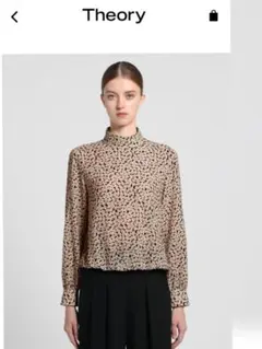 theory luxe ウォッシャブルブラウス