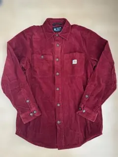 Carhartt 赤 コーデュロイ シャツ S ルーズフィット