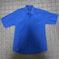 【値下げ】美品 BOSS HUGO 半袖シャツ メンズMサイズ チェック柄のサムネイル