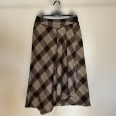 ロングフレアスカート　ウール