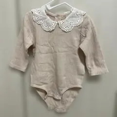 petit main 長袖ロンパース 80センチ ピンク