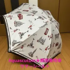 Aquascutum テディベアデザイン 折りたたみ傘　晴雨兼用 Aquascutum テディベアデザイン 折りたたみ傘 晴雨兼用 - メルカリ