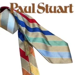 紫*め様 Paul Stuart ネクタイ マルチカラー ストライプネクタイのサムネイル