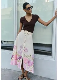 ⭐︎完売品⭐︎ZARA ミディ丈レーススカート XS パステルブルー - メルカリ