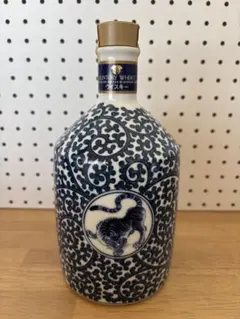 サントリー ブランデー スペシャルボトル 九谷焼 吉田屋風牛の図 未開
