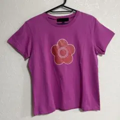 Mary Quant マリクワ　シングルステッチ　Tシャツ　ピンク　レディースL