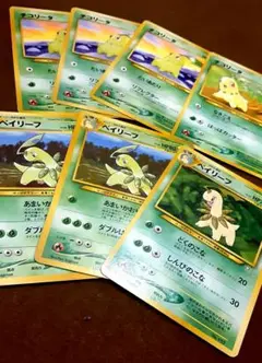 【旧裏】ポケカ 御三家7枚セット ベイリーフ、チコリータ