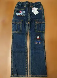 ダブルＢデニムパンツ長ズボン130cmミキハウスdoubleB新品未使用タグ付き