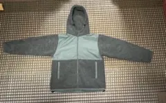 シープボア フリース フルジップ パーカ（裏地付）　ディープフォレストグリーン