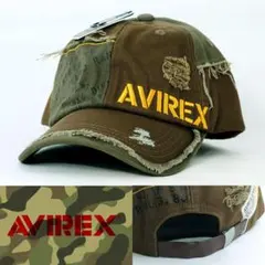 アビレックス 帽子 ローキャップ AVIREX カーキ 80315600-35