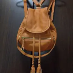 ☆最終値下げ☆AndA ×Beaure レザーリュック オレンジ ヴィンテージ