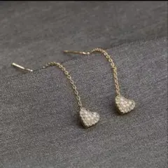 ♥最終価格♥ ハートピアス 揺れるピアス ピアス ゴールド パール プチプラ