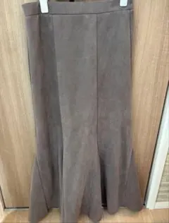 【美品】グレージュ/フレアスカート/マーメイド/Mサイズ