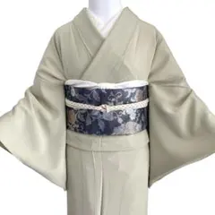 再値下げ！上品な単の付け下げ〜新品未使用・裄６７ ss0748b_1.jpg