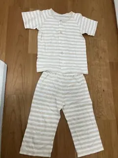 無印良品　ストライプ柄パジャマ 125〜140cm