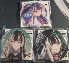 儒烏風亭らでん ReGLOSS 2周年 ホログラム缶バッジ アップ 10枚 儒烏風亭らでん ReGLOSS 2周年 ホログラム缶バッジ アップ 10枚