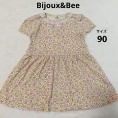Bijoux&Bee　ビジューアンドビー　半袖ワンピース　花柄　90のサムネイル