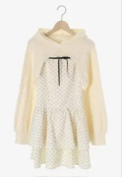 MAJESTIC LEGON ケーブルフードボレロセットミニワンピ