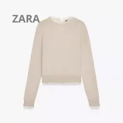 未使用品★ZARA★ザラ　ウール混紡コンビニットセーター