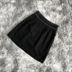 美品❗️上品ツイード調【グリーンレーベル】台形スカート 通勤 オフィス