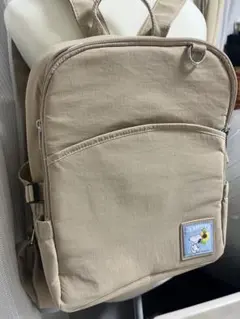 美品　スヌーピー　ベージュリュック