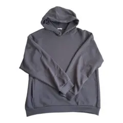 グレー フード付きパーカー スウェット素材